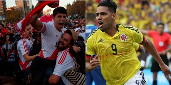 Radamel Falcao puso en su lugar a un hincha de River Plate que le quiso faltar el respeto.