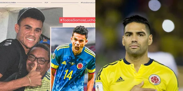 Radamel Falcao se sumó a los mensajes de aliento para Luis Díaz.