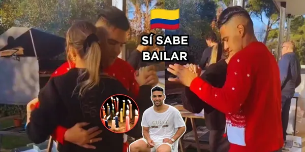 Radamel Falcao sorprendió en las redes sociales al aparecer bailando en España luego del día de velitas.