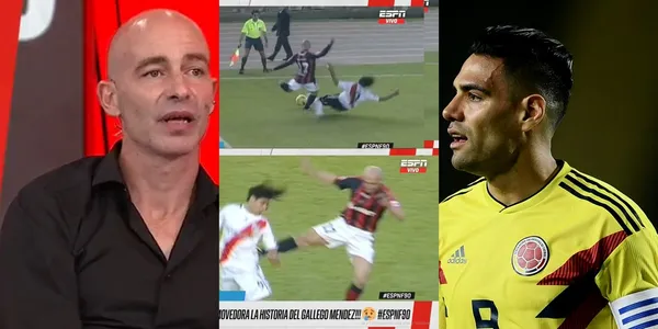 Radamel Falcao en su época de River Plate tuvo un duro cruce con un jugador argentino.