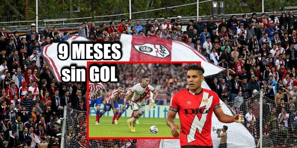 Radamel Falcao tiene una sequía de goles en el Rayo Vallecano y le llega un mensaje de parte de los hinchas.