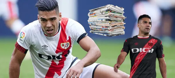 Radamel Falcao tuvo minutos en la derrota 1-0 ante Valencia en la liga de España