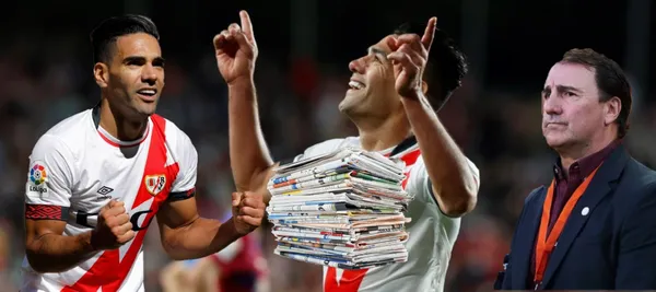 Radamel Falcao volvió al gol con Rayo Vallecano en España