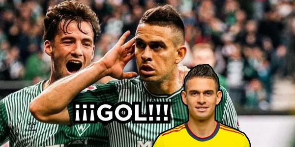 Rafael Santos Borré anotó un gol en Alemania.