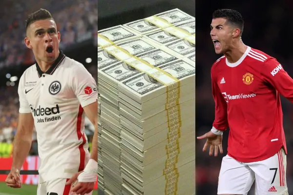 Rafael Santos Borré ha logrado un nuevo e importante precio en valores de mercado, va siguiendo los pasos de cracks como Cristiano Ronaldo.