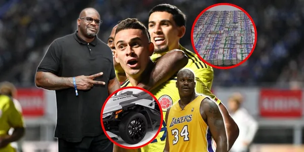 Rafael Santos Borré ha tenido la posibilidad de manejar autos exóticos como Shaquille O'Neal.