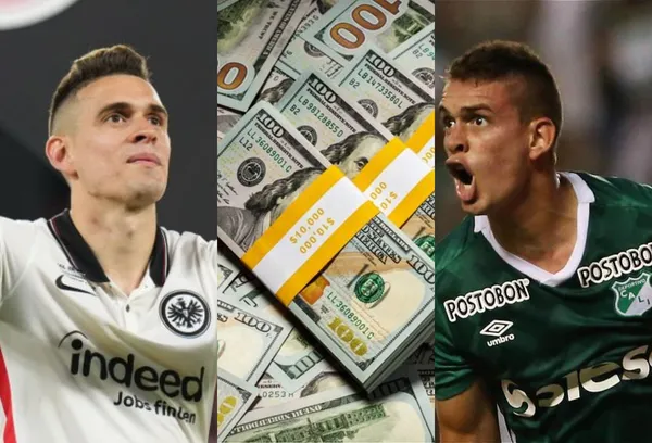 Rafael Santos Borré ha tenido un aumento de precio de su ficha de manera vertiginosa en poco tiempo.