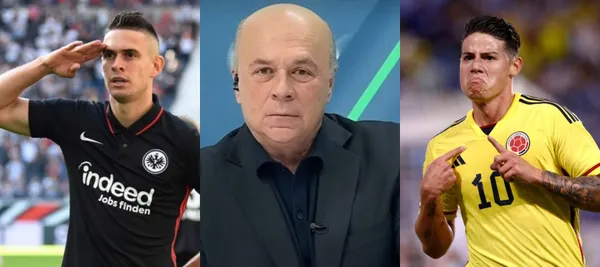 Rafael Santos Borré le dio una lección a Carlos Antonio Vélez que ahora recibe un dardo de James Rodríguez