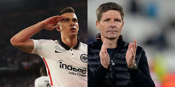 Rafael Santos Borré quiere tender un puente de paz en el Eintracht Frankfurt de Alemania con su entrenador Oliver Glasner.