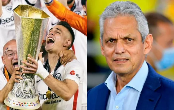 Rafael Santos Borré se coronó campeón de la Europa League y en las redes sociales se han hecho virales duros mensajes contra Reinaldo Rueda.