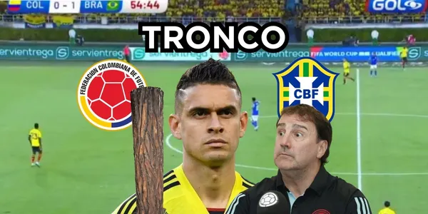 Rafale Santos Borré fue tronco en la Selección Colombia contra Brasil.