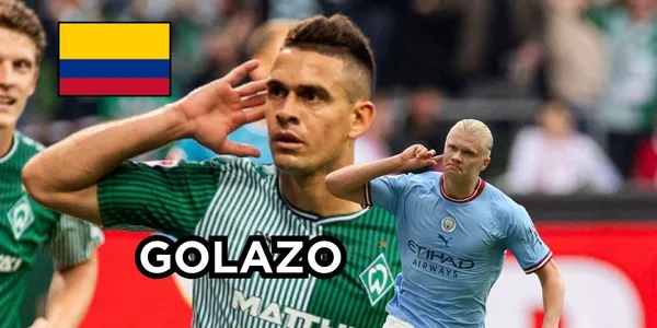 Rafale Santos Borré marcó un golazo a lo Erling Haaland.