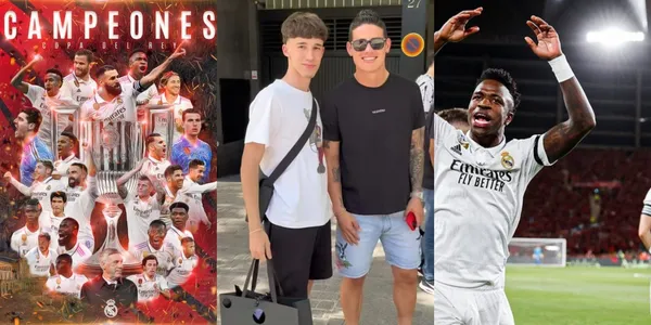 Real Madrid ganó la Copa del Rey 2023 y James Rodríguez apareció en España.
