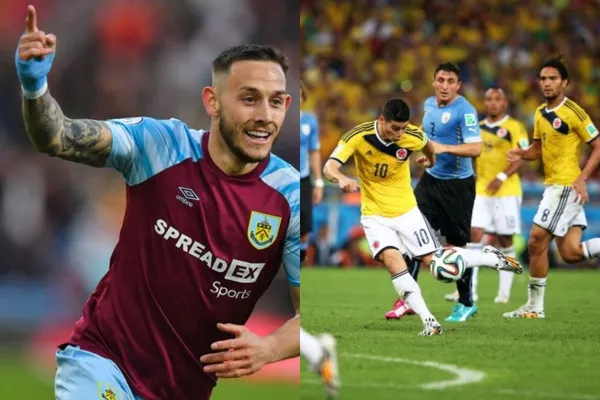 Recordaron a James Rodríguez en Inglaterra por el golazo que le hizo a Uruguay en el año 2014.