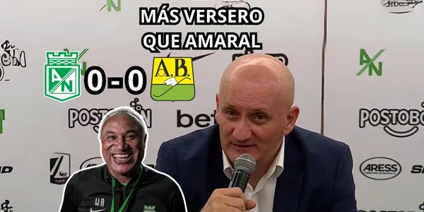Repetto habló tras el empate contra el Bucaramanga. Foto captura de pantalla rueda de prensa DIMAYOR en YouTube.
