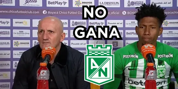 Repetto la pasa mal en Nacional. Foto de Repetto rueda de prensa DIMAYOR en YouTube.