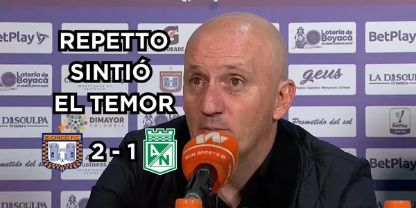 Repetto reaccionó desde la rueda de prensa del Verde. Foto captura de pantalla de rueda de prensa DIMAYOR