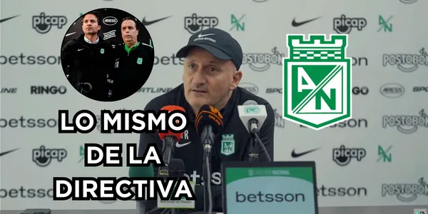 Repetto ya suena a excusas. Foto tomada de rueda de prensa Nacional en YouTube y El Colombiano.