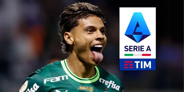 Richard Ríos jugando con Palmeiras. Foto de Ríos de Infobae.