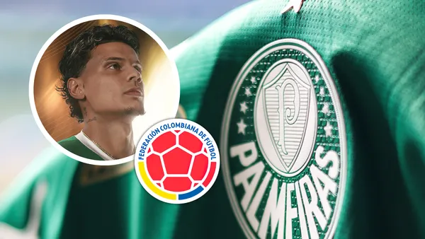 Richard Ríos y el colombiano que podría reemplazarlo en el Palmeiras dentro de muy poco Foto: SE Palmeiras y Escudoteca