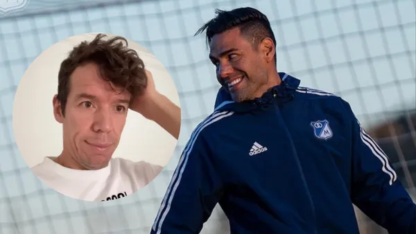 Rigoberto y Falcao. Foto: redes de Rigoberto y Falcao.