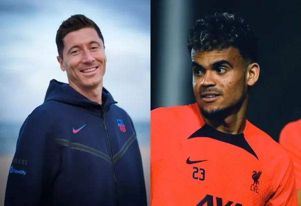 Robert Lewandowski es una de las sorpresas del mercado de pases y Luis Díaz en paralelo demostró lo que hace con el Liverpool.
