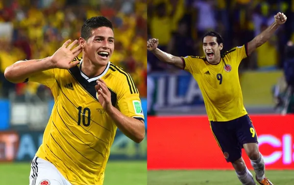 Rodríguez y Falcao aparte de ser figuras de la Selección Colombia tienen en su haber cifras astronómicas que pocos jugadores cafeteros han alcanzado.