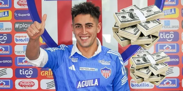 Santiago Mele en su llegada al Junior FC. Foto tomada de Blu Radio.