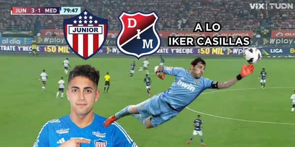 Santiago Mele fue un ángel guardián para el Junior FC contra el DIM.