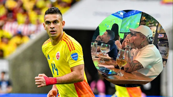 Santos Borré y Dayro Moreno. Foto: redes de Santos Borré.