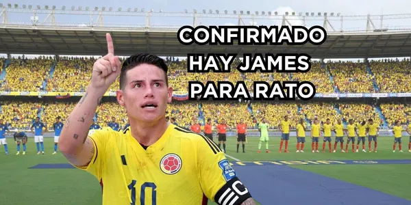 Se confirmó que hay James Rodríguez para rato en la Selección Colombia.