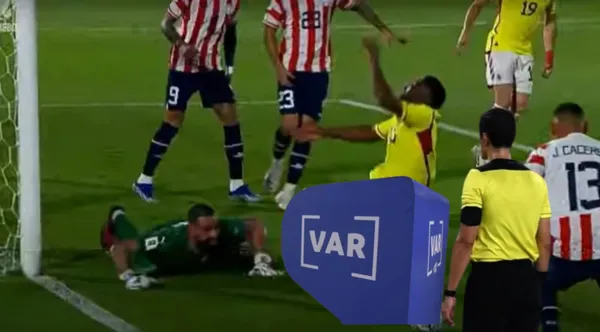 Se conocieron los audios del VAR en el Paraguay vs Colombia.