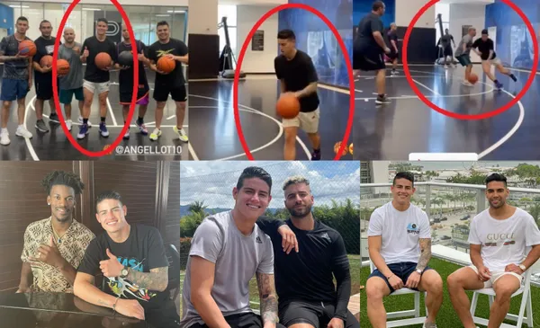 Se dejó ver corriendo, driblando y saltando con un balón que no es de fútbol.