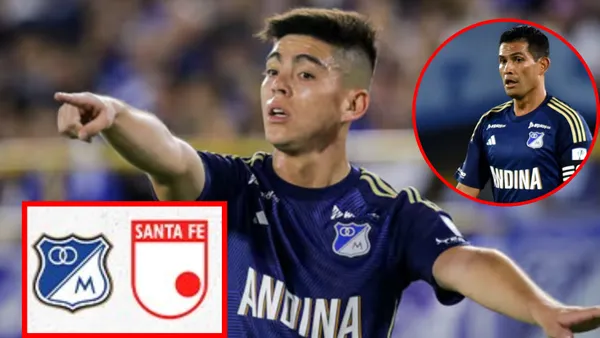Se hartaron de Daniel Ruiz, lo que hizo Mackalister Silva en Millos vs Santa Fe