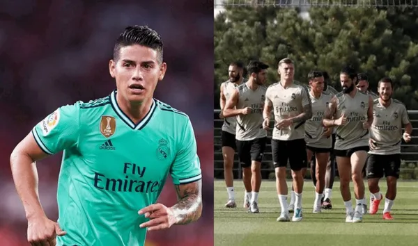 Se reinicia la Champions League y Real Madrid regresó a los entrenamientos pero qué pasó con James Rodríguez