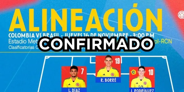 Se reveló la alineación de la Selección Colombia contra Brasil en Barranquilla.