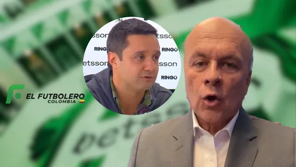 Sebastián Arango y Carlos Antonio Vélez. Foto: redes de Nacional y Carlos Antonio Vélez.