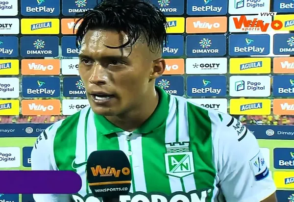 Sebastián Gómez fue una de las figuras de Atlético Nacional en el partido contra el Atlético Bucaramanga.