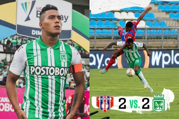 Sebastián Gómez le dio una lección a sus compañeros de Atlético Nacional contra el Unión Magdalena.