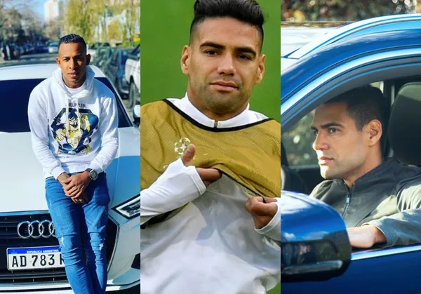 Sebastian Villa presume en Argentina su lujoso Audi A7, Radamel Falcao le da una lección de humildad en lo que es concentrarse para ser el mejor delantero del mundo.