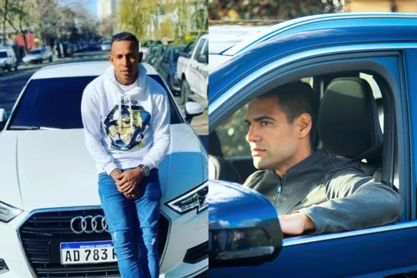 Sebastián Villa tiene un auto de lujo muy diferente al costo del que maneja Radamel Falcao ahora.