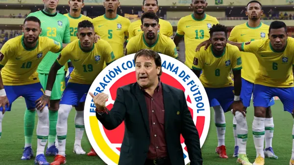 Selección Brasil y Néstor Lorenzo Foto: CBF, Escudoteca y FCF