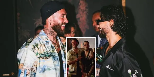Sergio Ramos se reunió con Maluma en Europa y tuvo un emotivo gesto con el cantante colombiano.