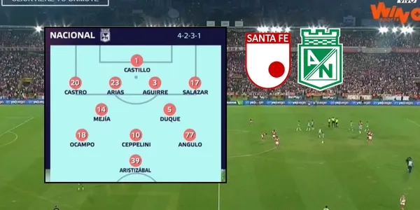 Solo 4 jugadores de Atlético Nacional se destacaron contra Santa Fe en Bogotá