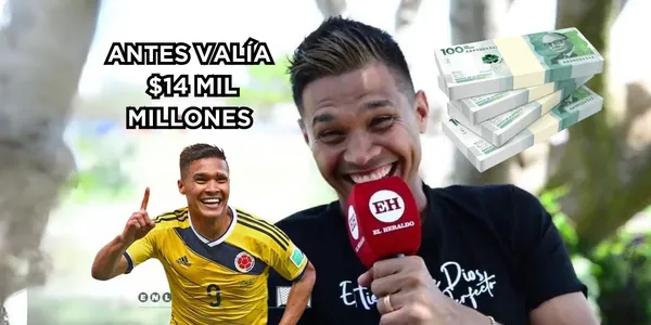 Teófilo Gutiérrez está sin equipo y vea cuánto vale ahora su ficha en valores de mercado.