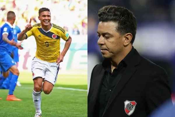 Teófilo Gutiérrez estuvo bajo las órdenes de Marcelo Gallardo en River Plate.