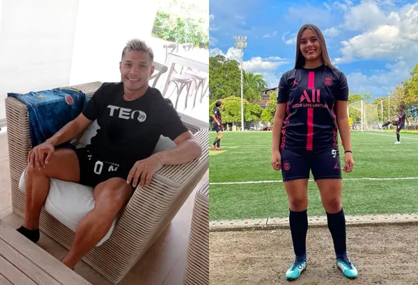 Teófilo Gutiérrez fue retado por una mujer futbolista en el Deportivo Cali.