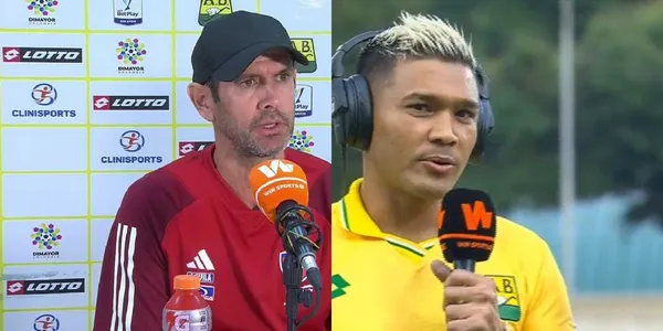 Teófilo Gutiérrez vio en primera fila como el Atlético Bucaramanga le ganó al Junior FC.