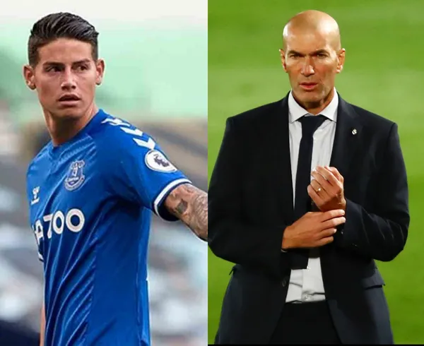 Tras un tiempo de su fichaje a Everton, revelaron lo que pasó entre James Rodríguez y Zinedine Zidane en el camerino del Real Madrid y la verdadera razón por la que se deshicieron de él