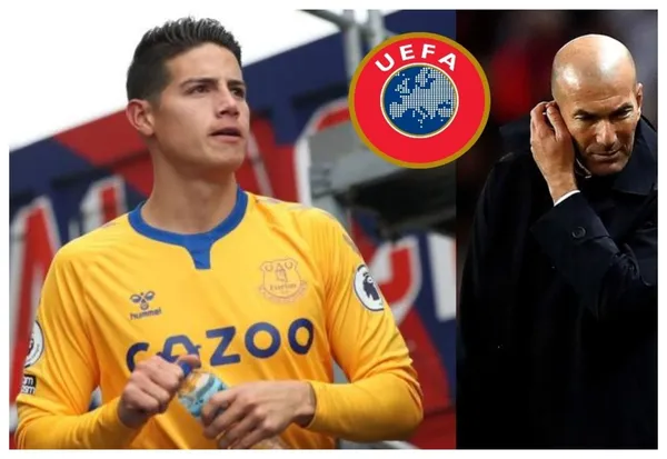 Tremenda bofetada le dio la UEFA a Zinedine Zidane, y mira lo que reconoce de James Rodríguez en Europa.